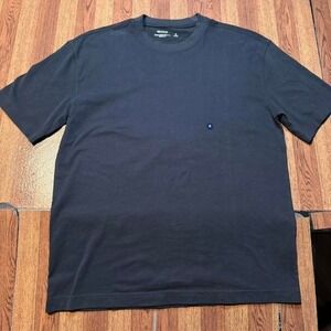 Hollister Black Boxy Crop Heavyweight Crew Shirt Medium